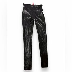 SPANX faux leather finish leggings Xs